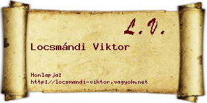 Locsmándi Viktor névjegykártya